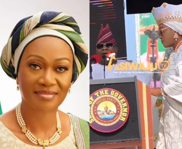 Oluremi Tinubu Threatens To Switch Off Governor Adeleke’s Microphone Over Singing At Ceremony