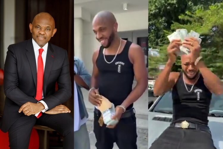 Charles Okocha Receives $50,000 From Tony Elumelu, Shouts “Santa Elumelu” In Excitement