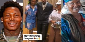 Asake Shares Emotional Christmas Reunion With Daughter Zeenat And Baby Mama Adijat