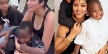 Laila Charani Bonds With Regina Daniels’ Sons During Ned Nwoko’s Family Outing