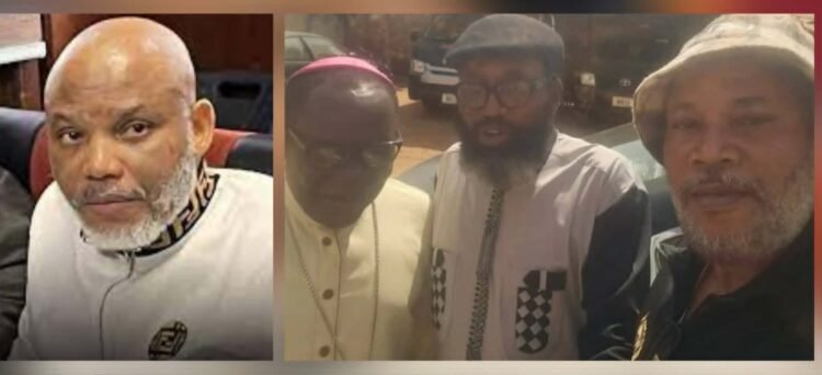 Bishop Kukah Pays Solidarity Visit To Nnamdi Kanu At Sokoto Correctional Centre