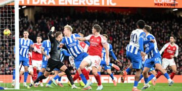 Odegaard Fires Arsenal To 2-1 Win Over Brighton And Back To Premier League Top Spot