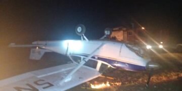 Four Injured As Airplane Flips Over At Owerri Airport