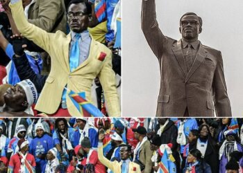 Michel Kuka Mboladinga Stands Out As DR Congo’s Iconic “Human Statue” At Africa Cup Of Nations