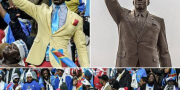 Michel Kuka Mboladinga Stands Out As DR Congo’s Iconic “Human Statue” At Africa Cup Of Nations