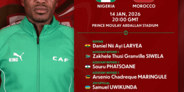 Ghanaian Referee Daniel Nii Laryea To Officiate AFCON 2025 Semifinal Between Morocco And Nigeria