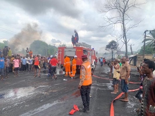 Fire Tragedy On Busy Anambra Road