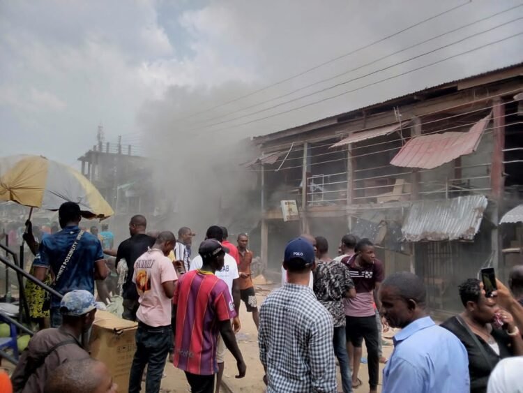 Anambra Nnewi Market Engulfed In Flames