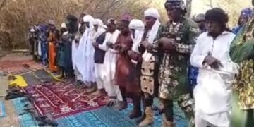 Boko Haram Fighters And ISWAP Terrorists Hold Eid Prayers 