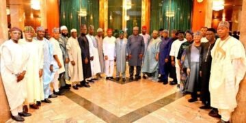 Tinubu Meets APC Governors In Aso Rock